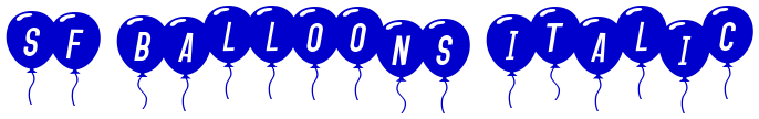 SF Balloons Italic フォント
